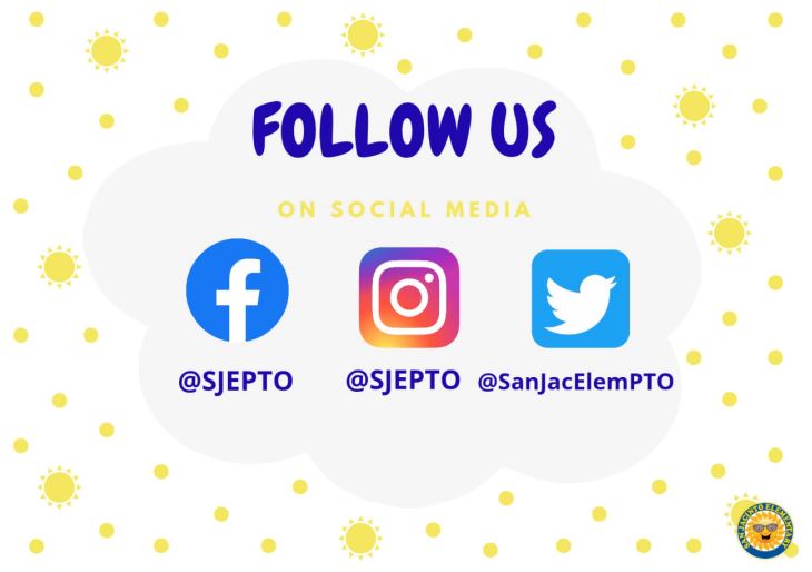 PTO Follow us on Social Media Graphic